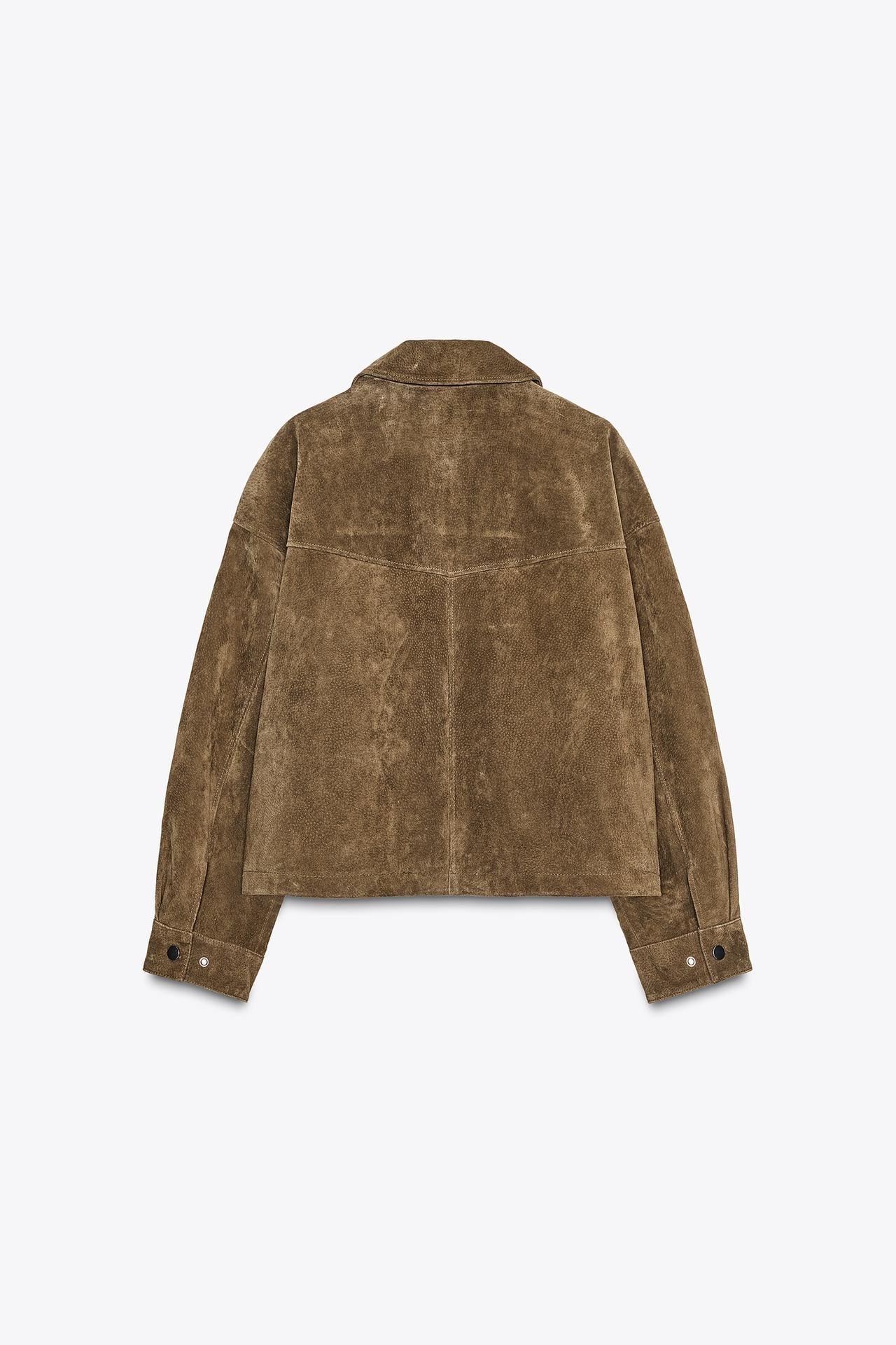 Chaqueta bomber de cuero Nora
