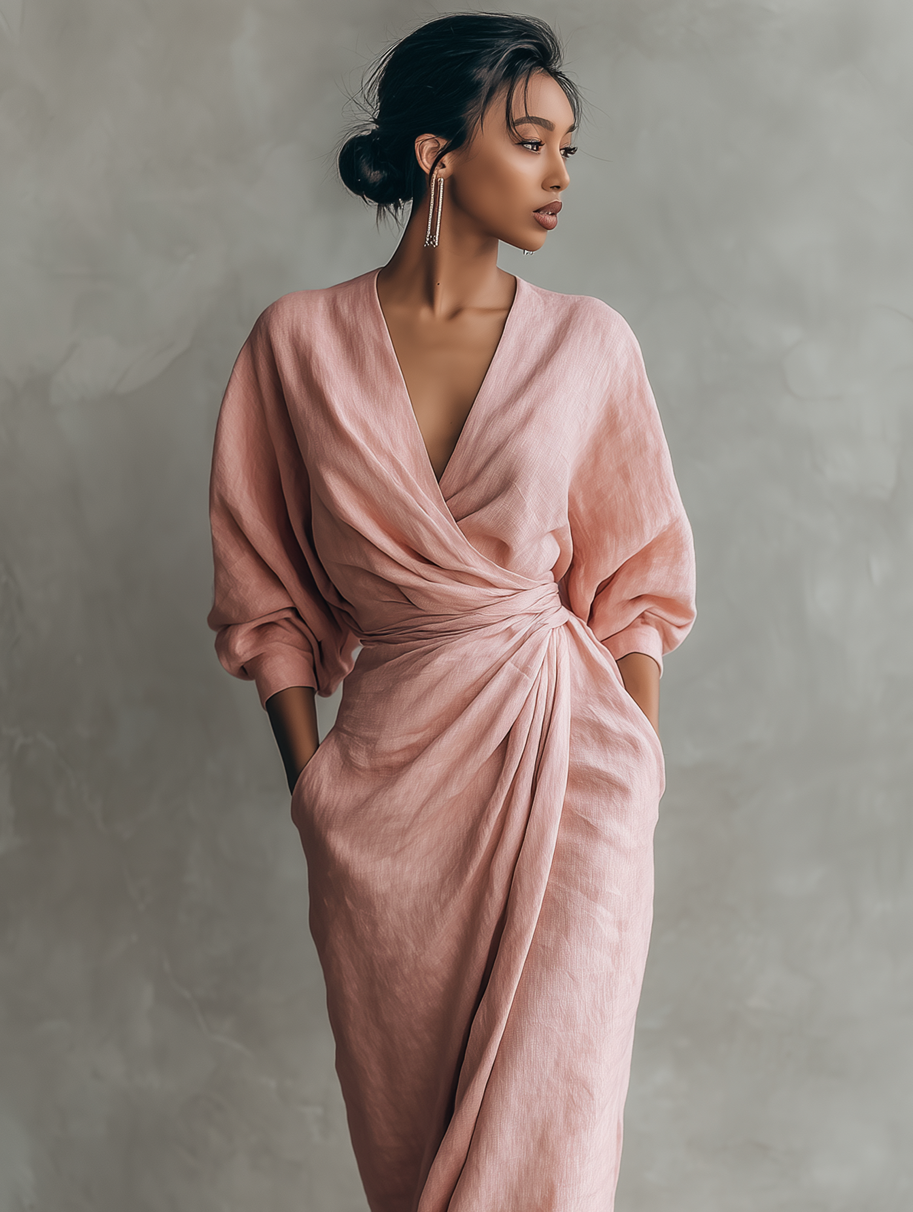 Vestido Linen V
