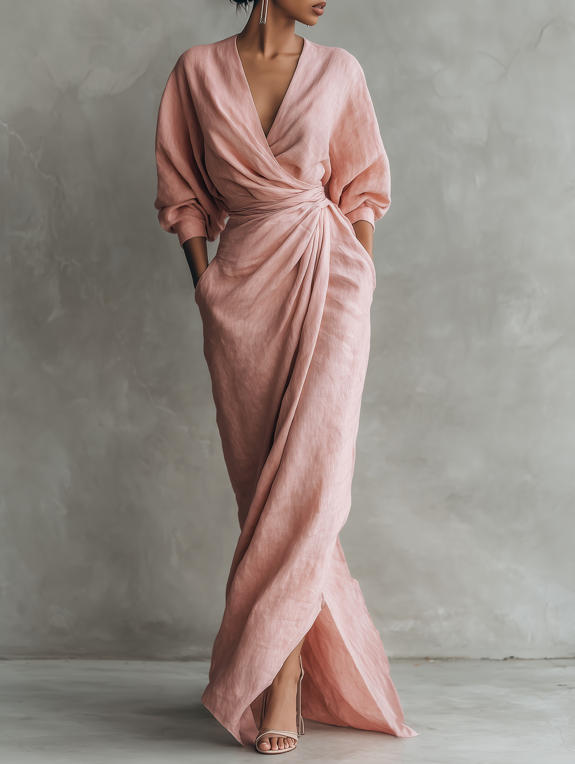 Vestido Linen V