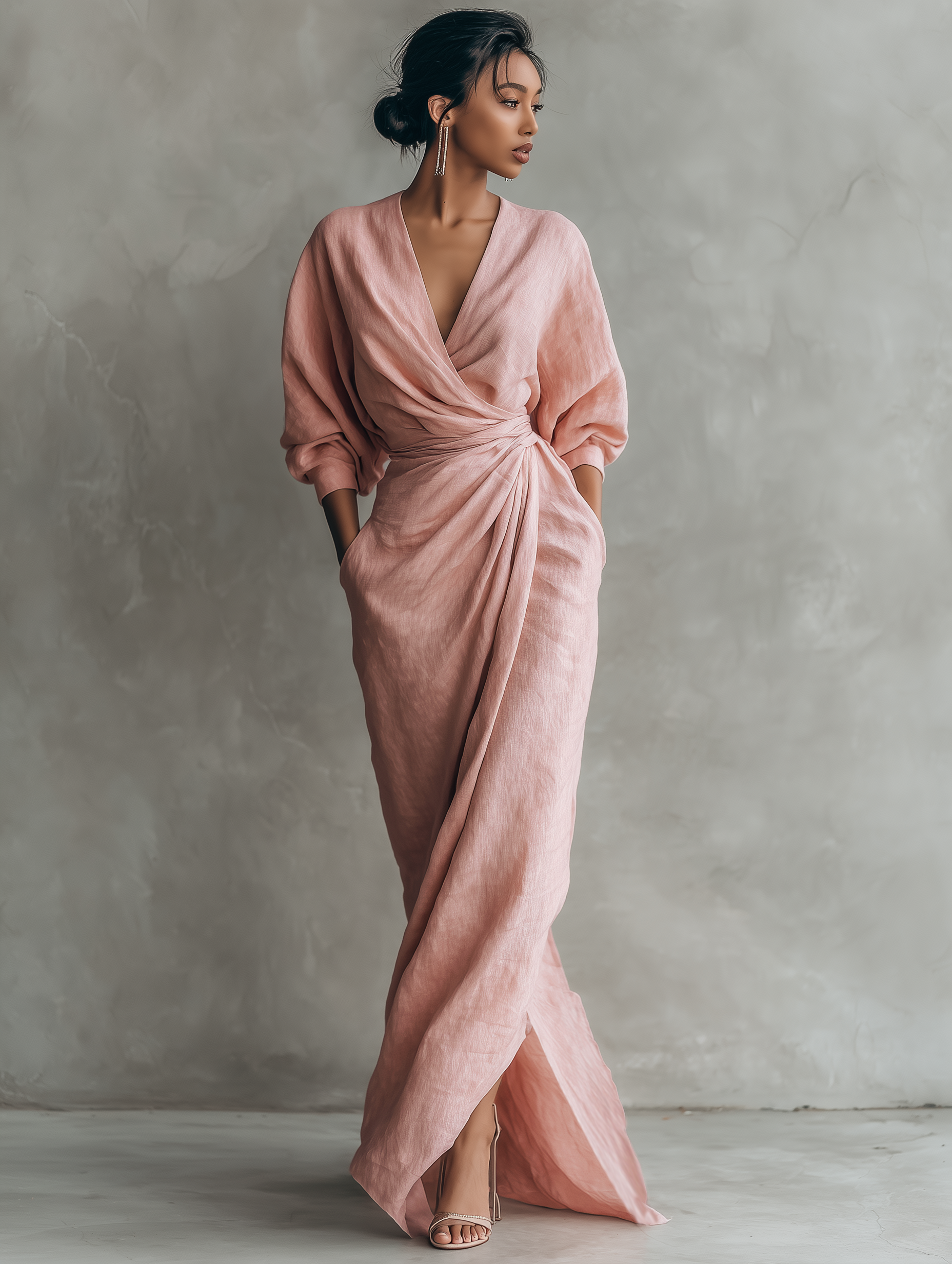 Vestido Linen V