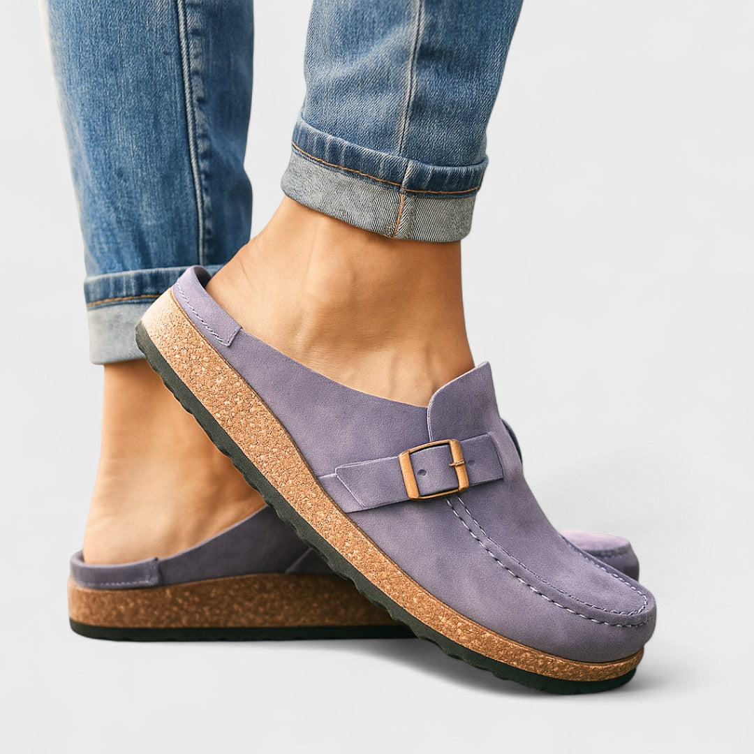 MOCASINES INÉS DE ANTE CON HEBILLA