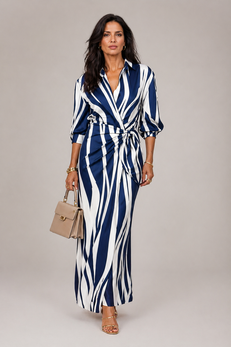 OCEANA FLOW | VESTIDO LARGO DE RAYAS