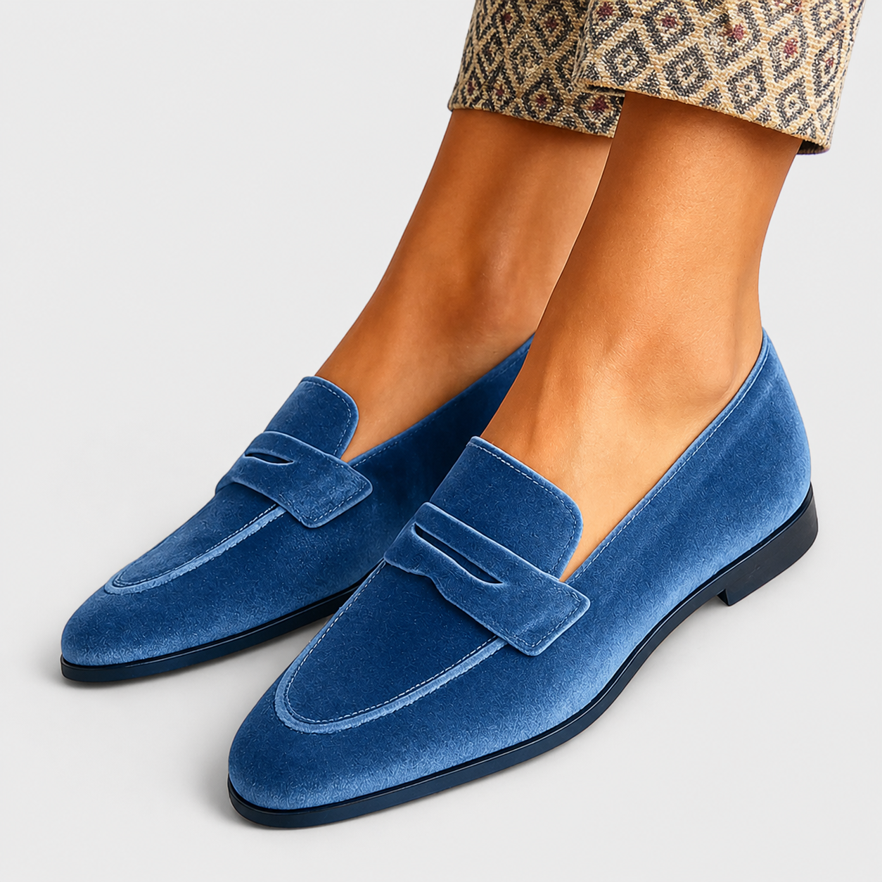 Louise | Mocassins en Velours Souple