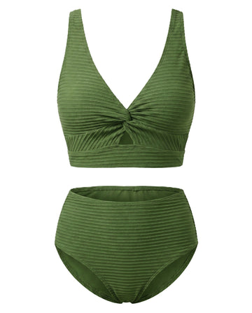 Bikini Textured High-Waist