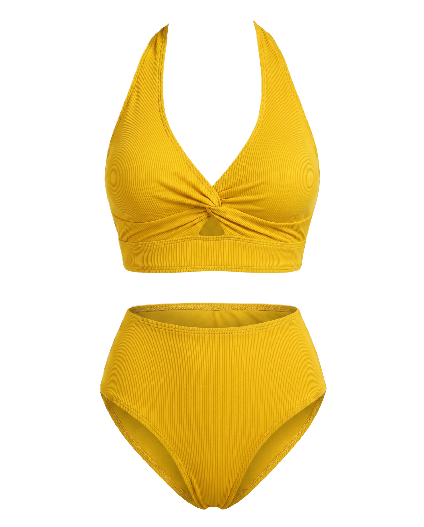 Bikini Textured High-Waist