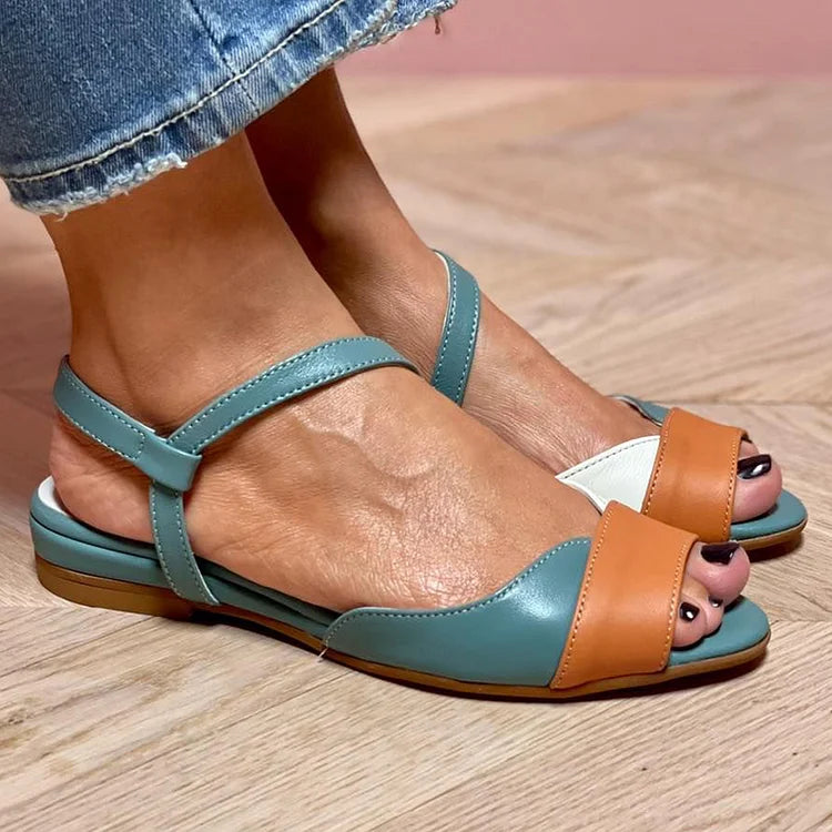 Sandales À Blocs De Couleurs