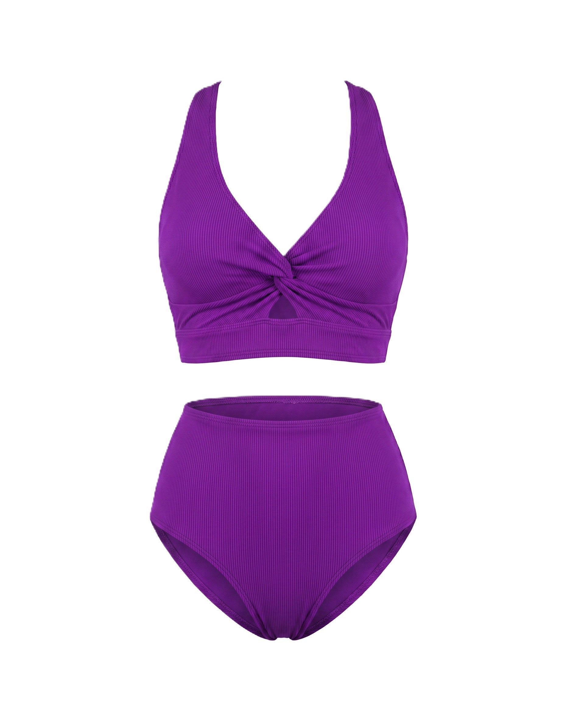Bikini Textured High-Waist