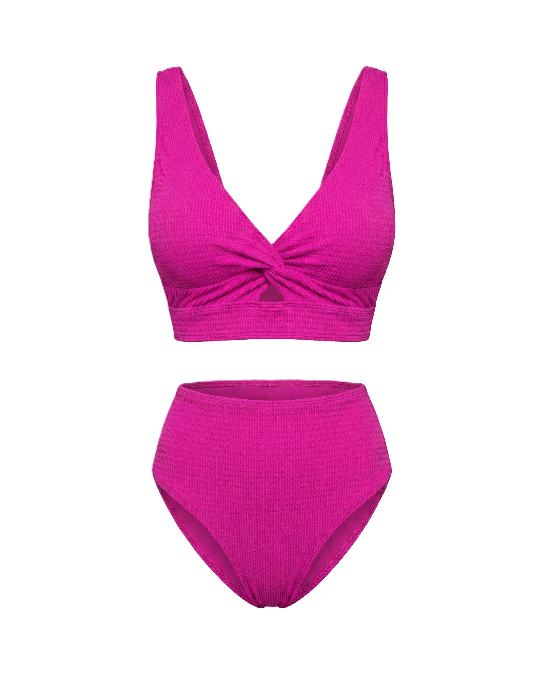 Bikini Textured High-Waist