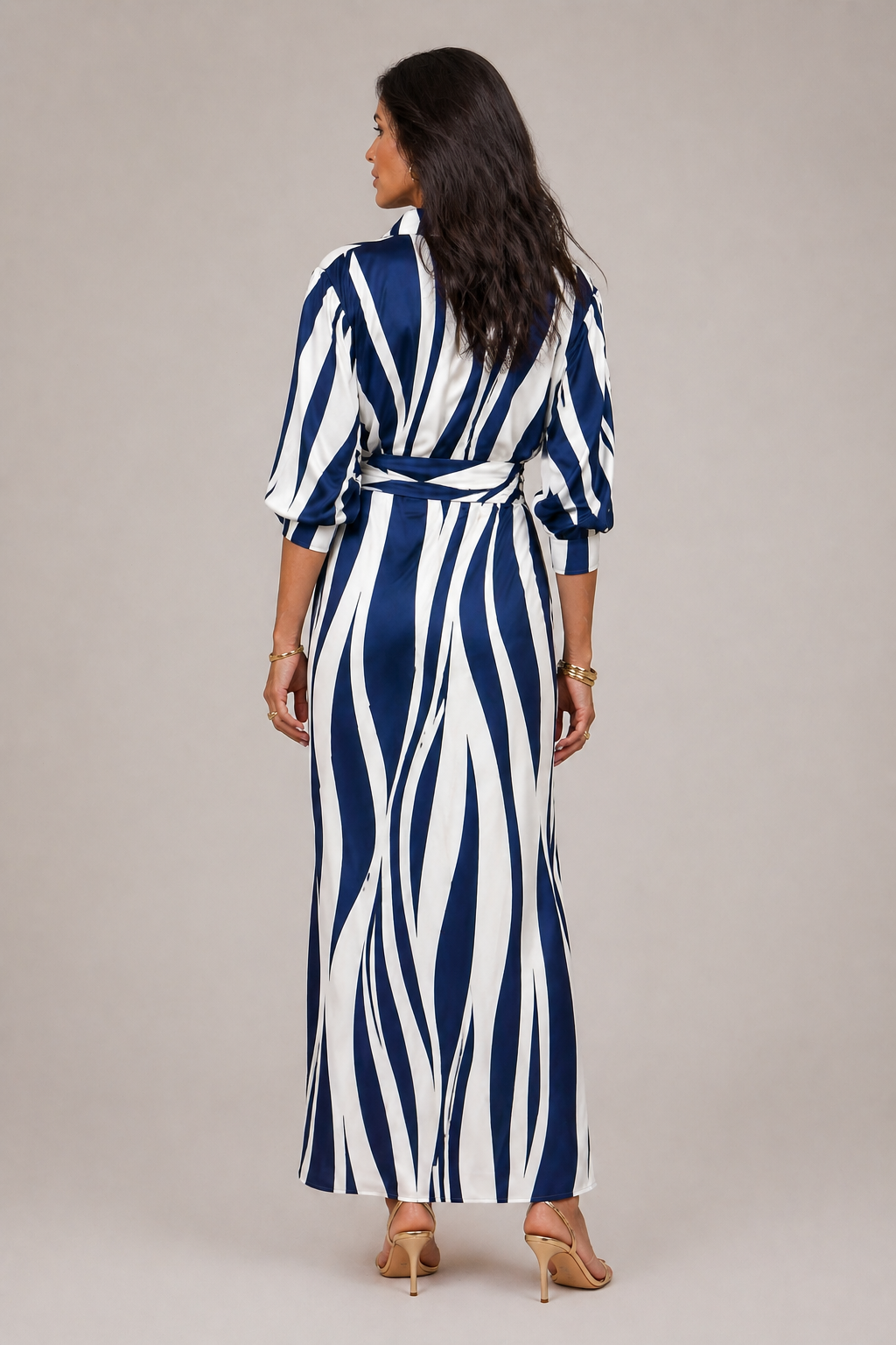 OCEANA FLOW | VESTIDO LARGO DE RAYAS