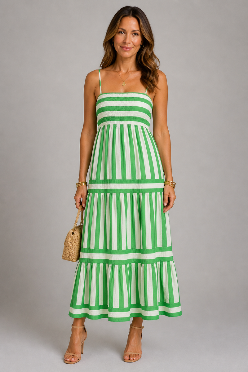 MINT MELODY | VESTIDO MIDI SIN TIRANTES