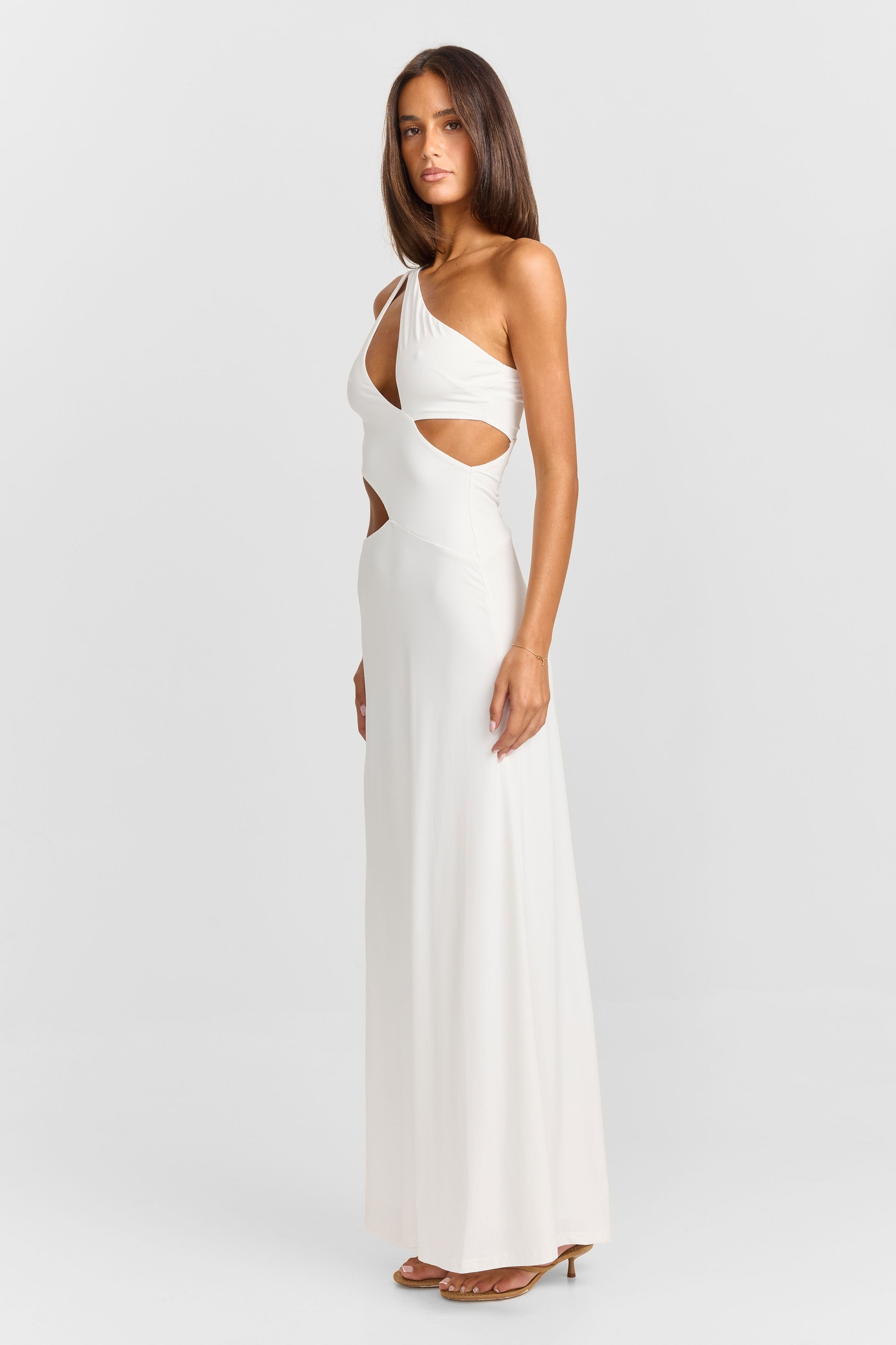 SELENE | VESTIDO MAXI BLANCO
