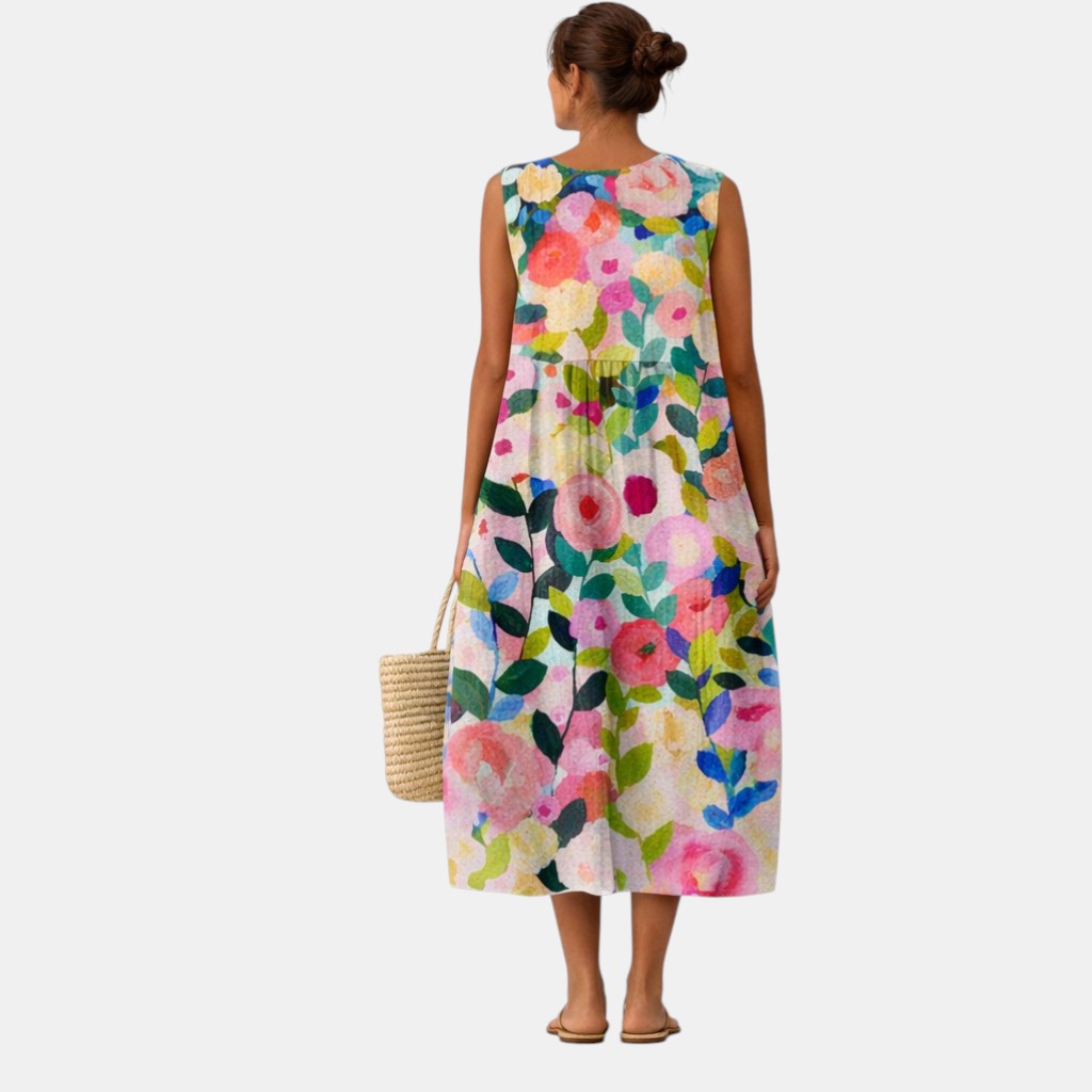 VESTIDO NANNA MIDI FLUIDO