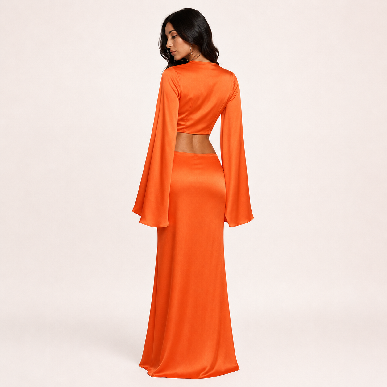 Conjunto Seda Naranja