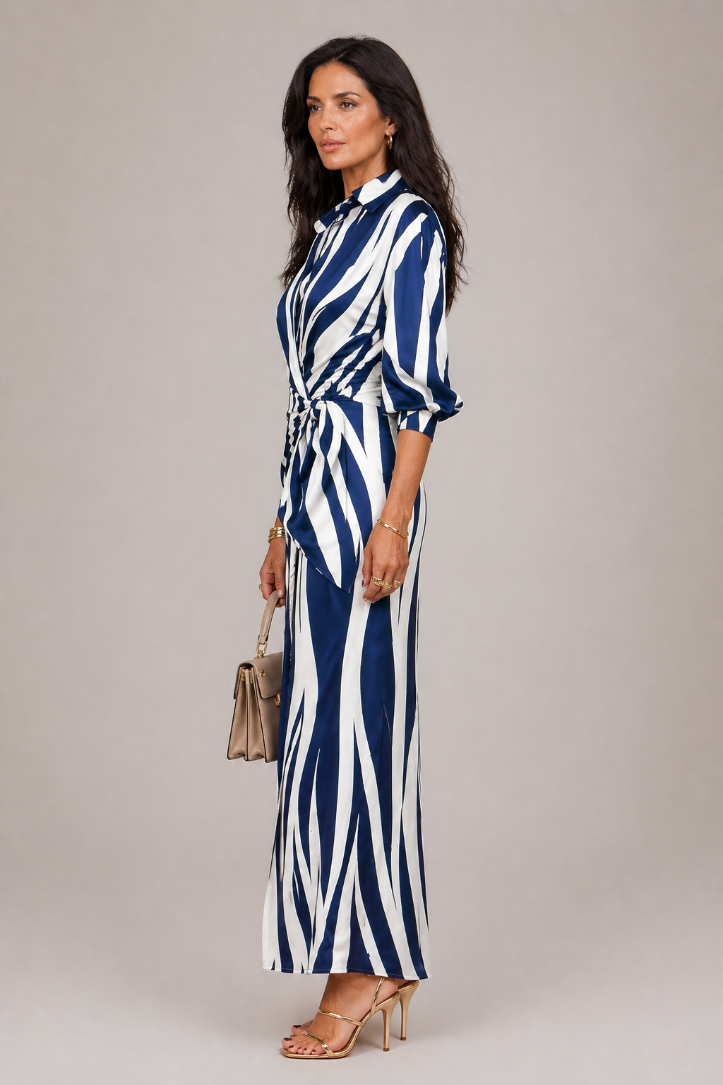 OCEANA FLOW | VESTIDO LARGO DE RAYAS