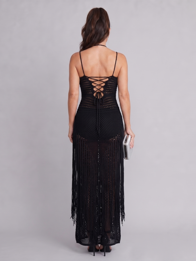 ZEPHYRA | VESTIDO LARGO NEGRO
