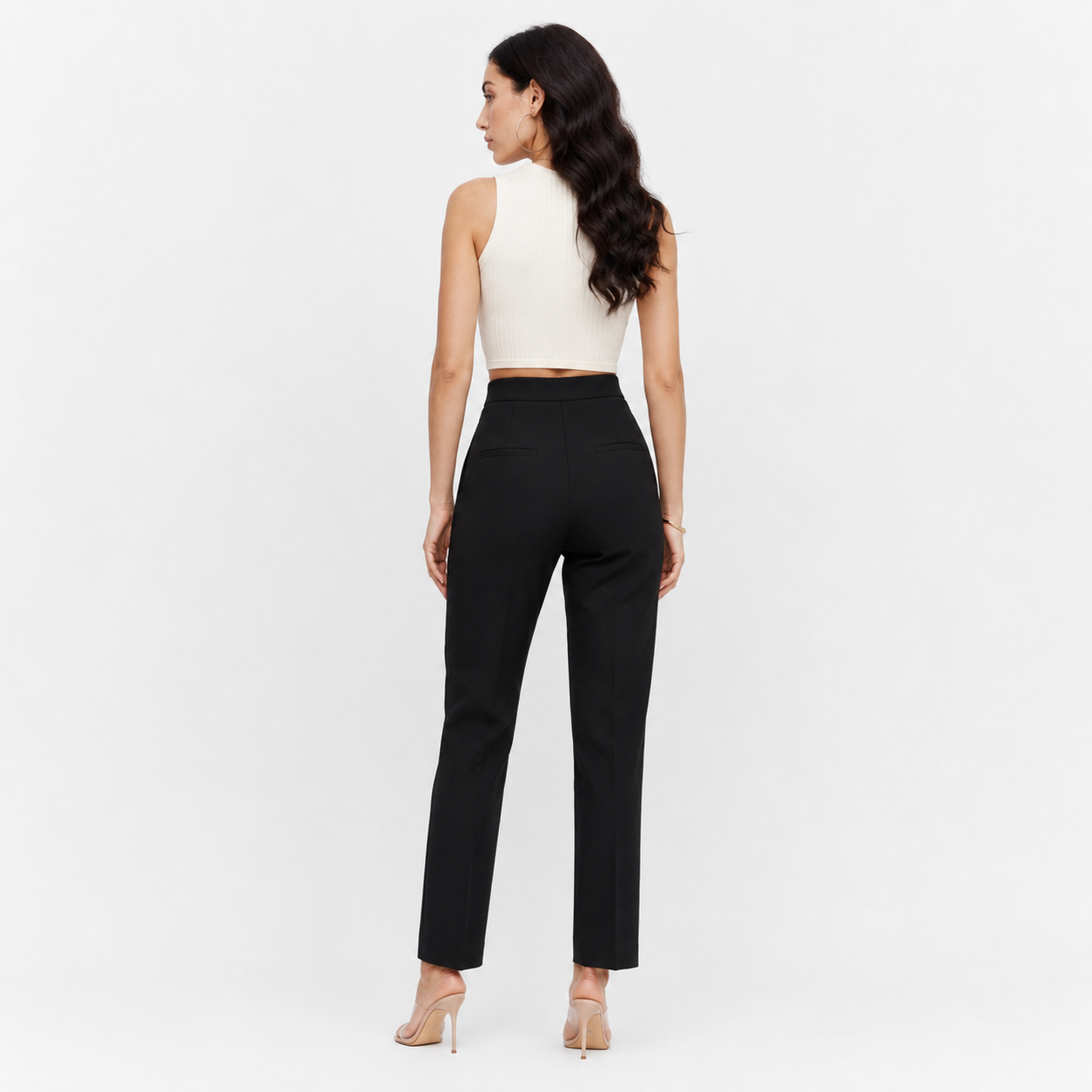 Verena - Pantalones de cintura alta