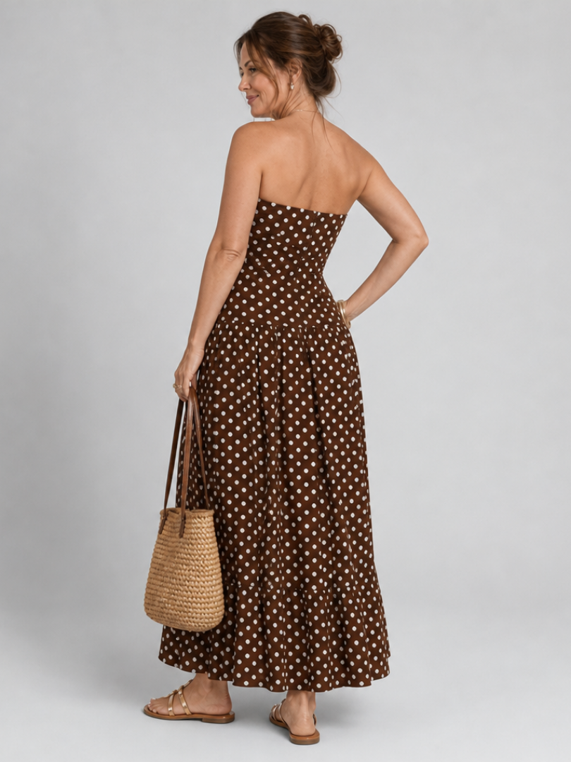 SORIEN | VESTIDO MIDI DE LUNARES