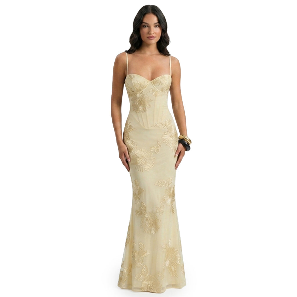 Vestido Floral Backless