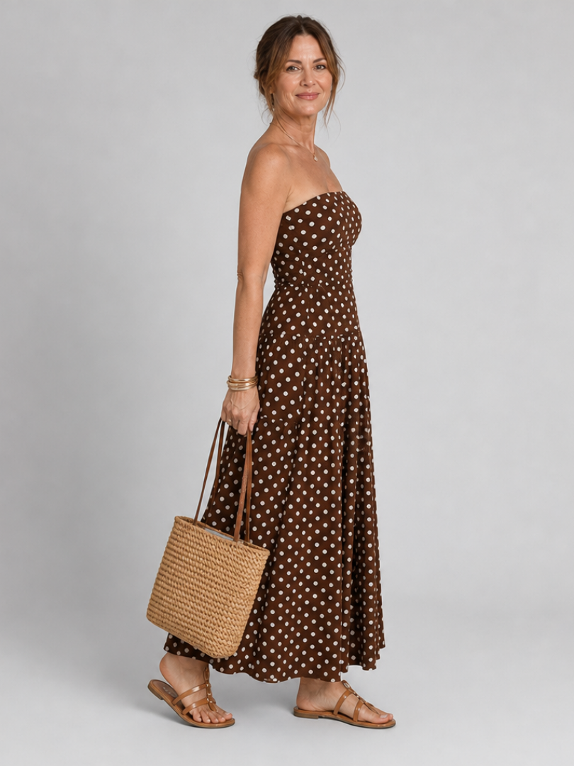 SORIEN | VESTIDO MIDI DE LUNARES