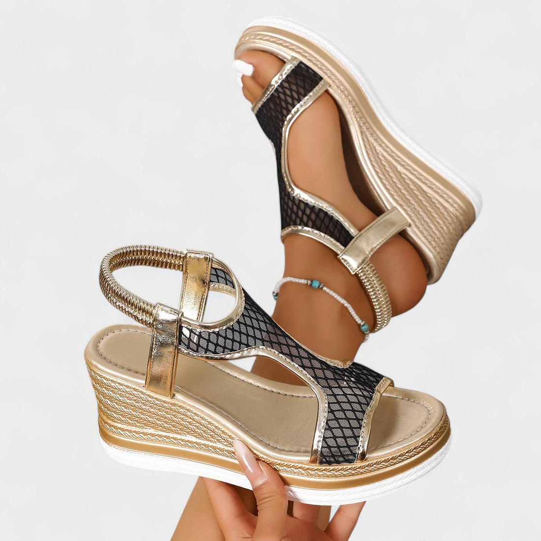 SANDALIAS PAULA DE CONFORT CON CUÑA