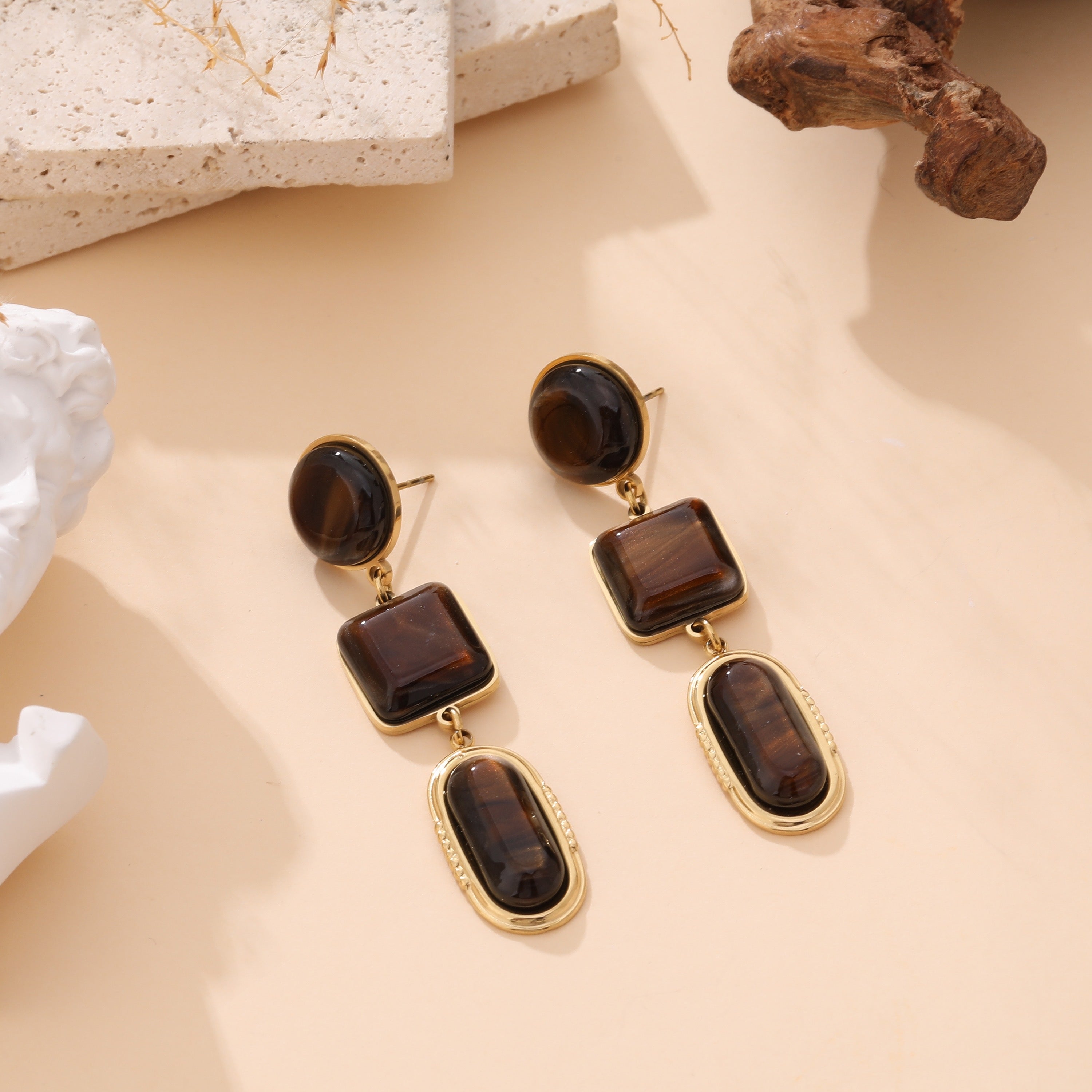 LOD of Love – Elegante Oorbellen met Steenlook