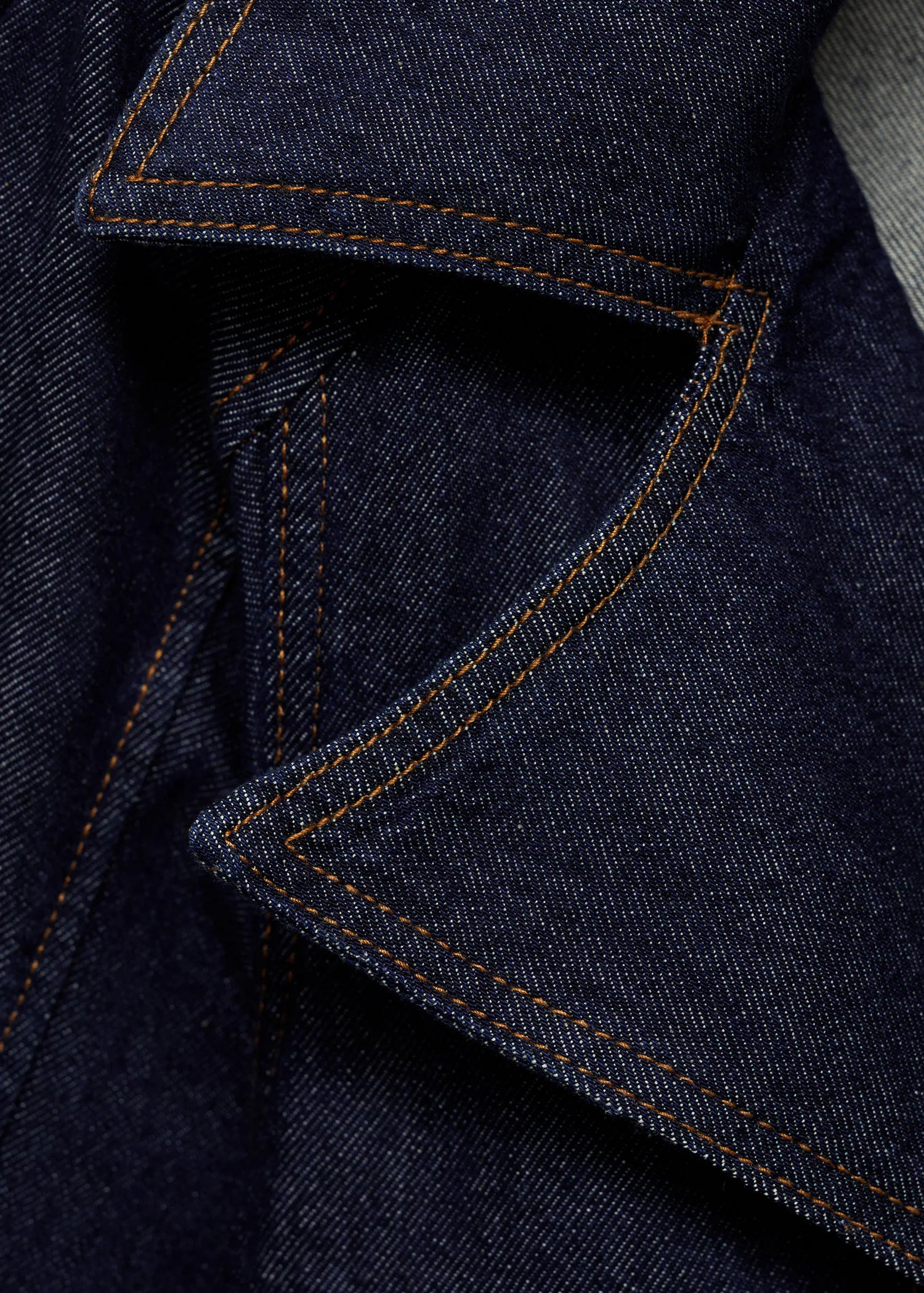Abrigo Denim de Corte Sastre