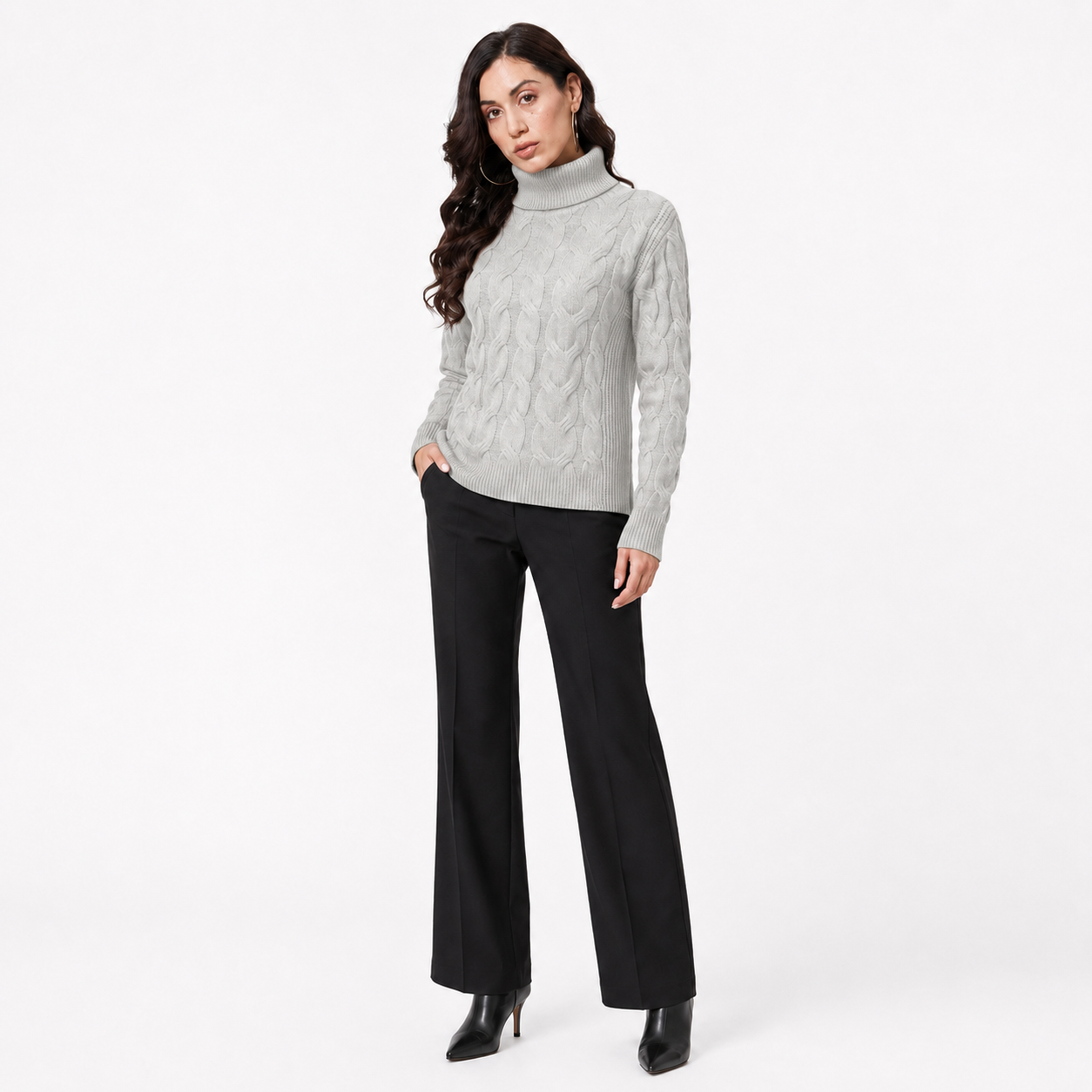 Suéter de Cuello Alto Elegante