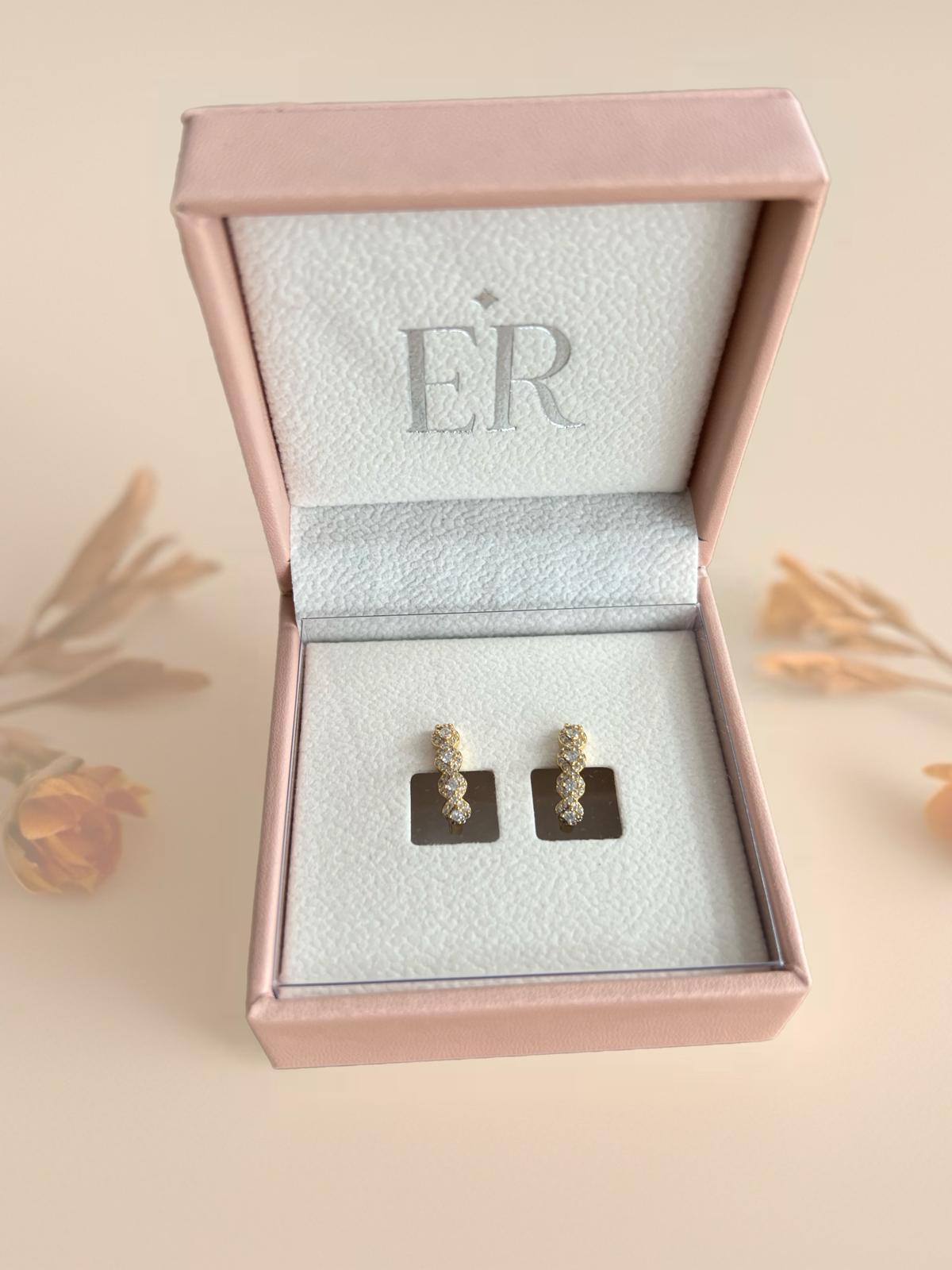LOD of Love – Sterling Zilveren Ovale Oorringen met Zirkonia