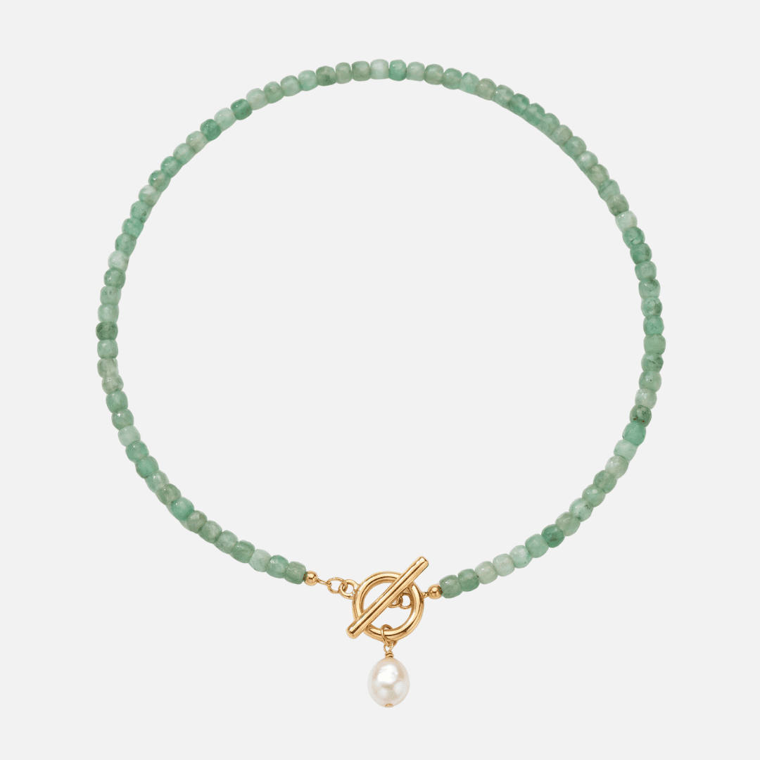 Nature™ | Collier en Pierres Naturelles Plaqué Or