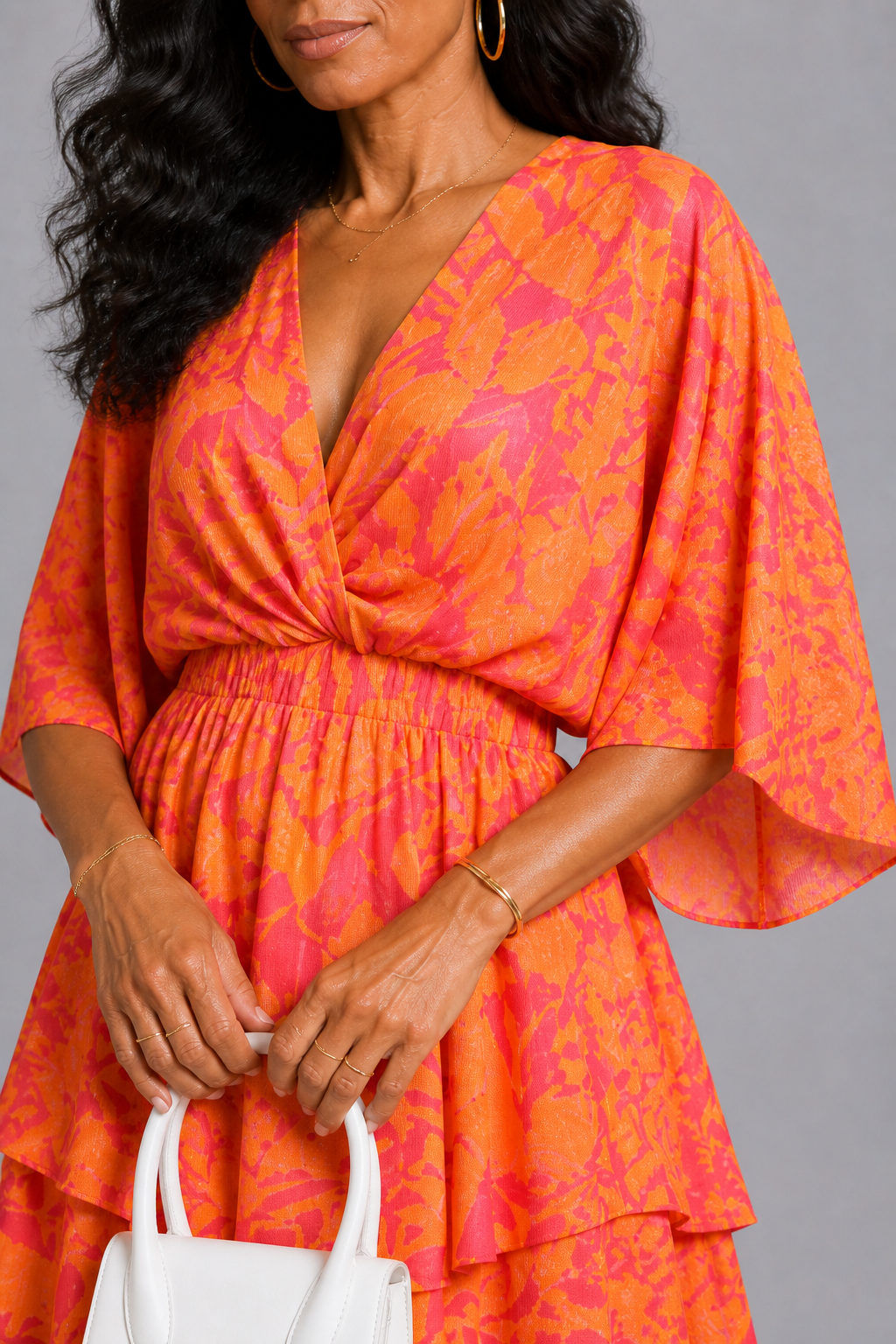 CORAL MUSE | VESTIDO MINI CON VOLANTES