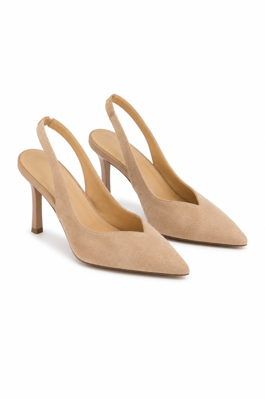 Marlena | Chaussures Beiges à Petits Talons