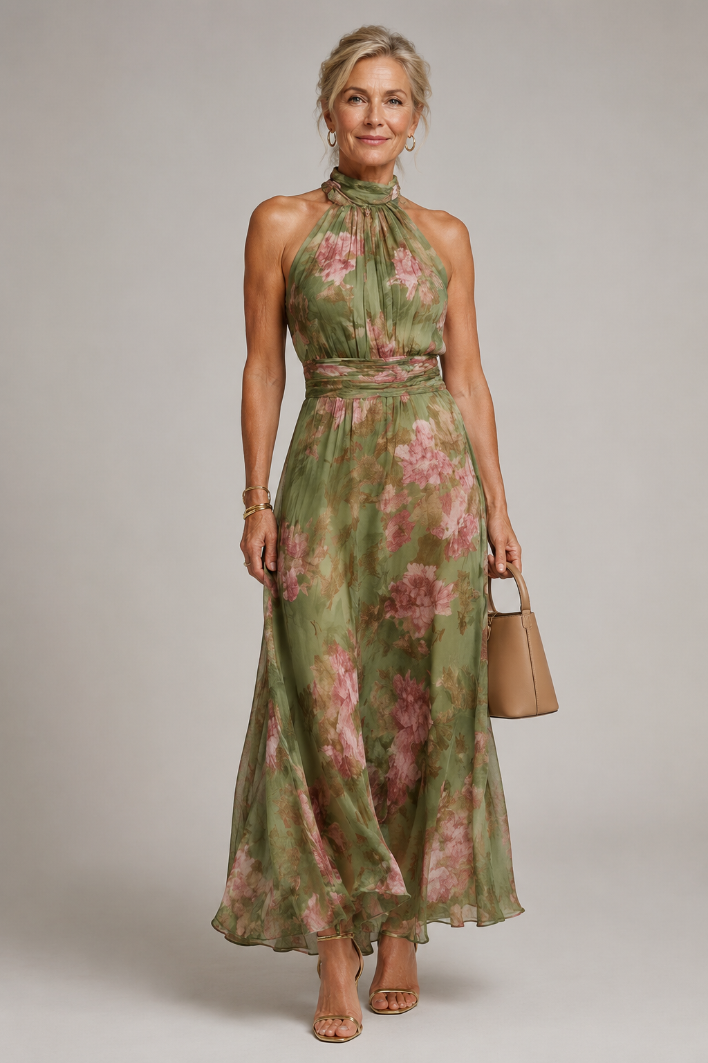 JULIA | VESTIDO LARGO DE ESTAMPADO FLORAL