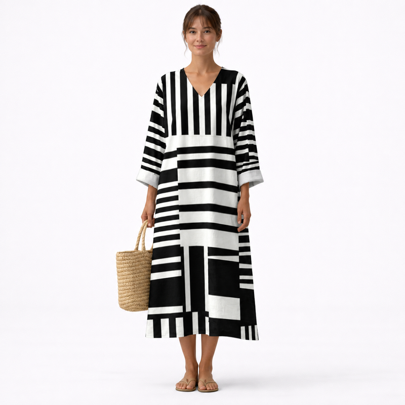 VESTIDO LAERKE MIDI ESTAMPADO