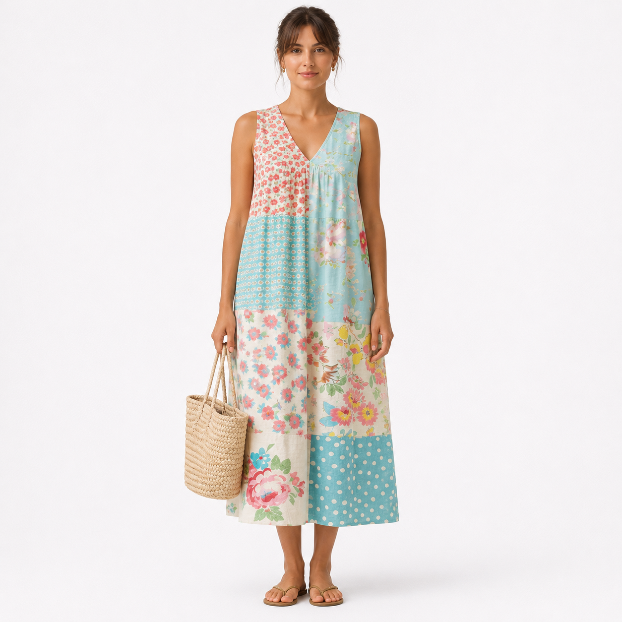 VESTIDO MILLE MIDI FLUIDO