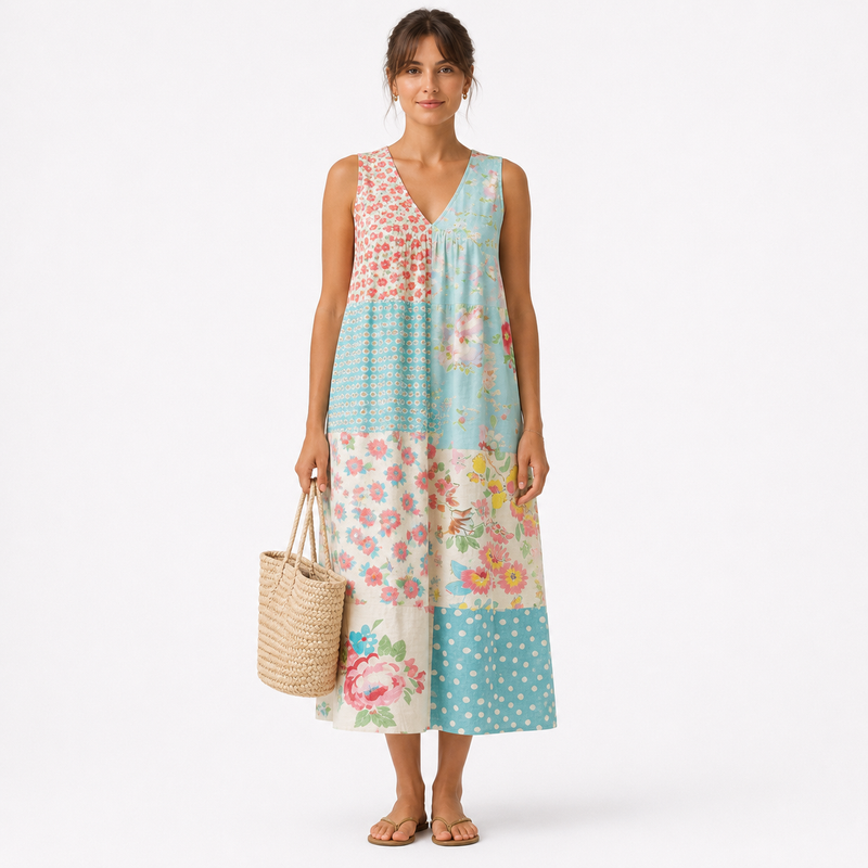 VESTIDO MILLE MIDI FLUIDO