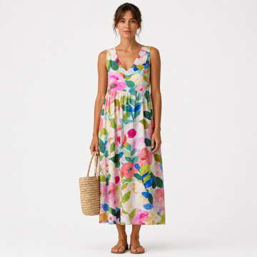 VESTIDO NANNA MIDI FLUIDO