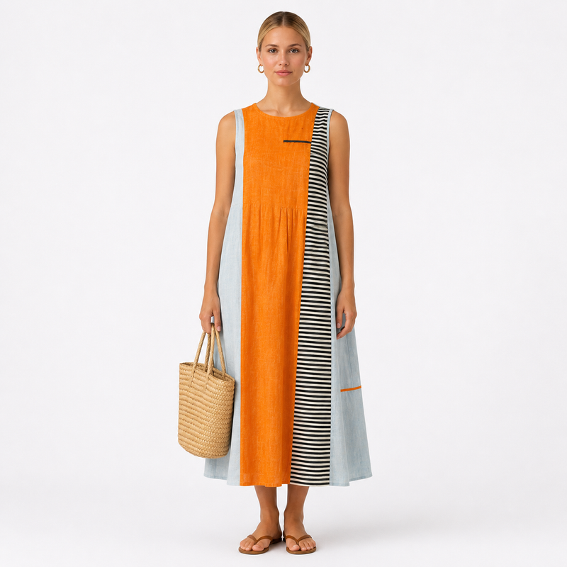 VESTIDO CLARA MIDI FLUIDO