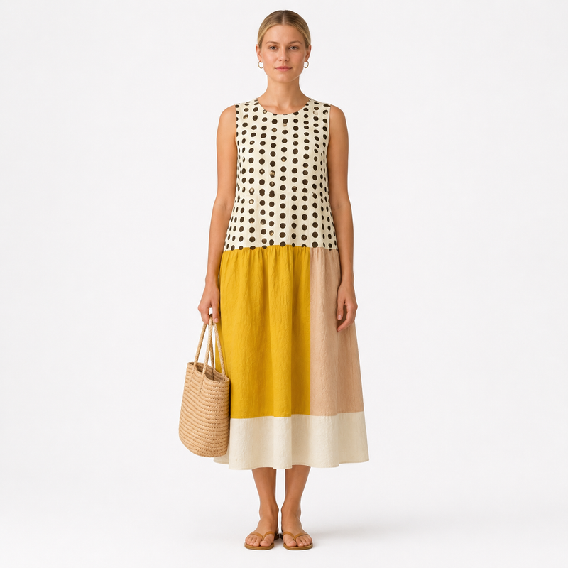 VESTIDO JOSEFINE MIDI FLUIDO