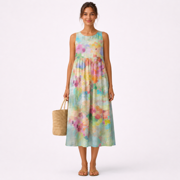 VESTIDO KARLA MIDI MULTICOLOR