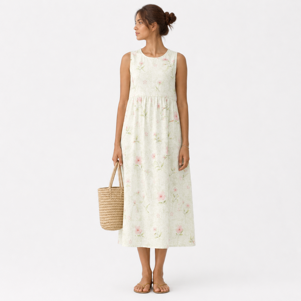 VESTIDO ELLIE MIDI FLUIDO