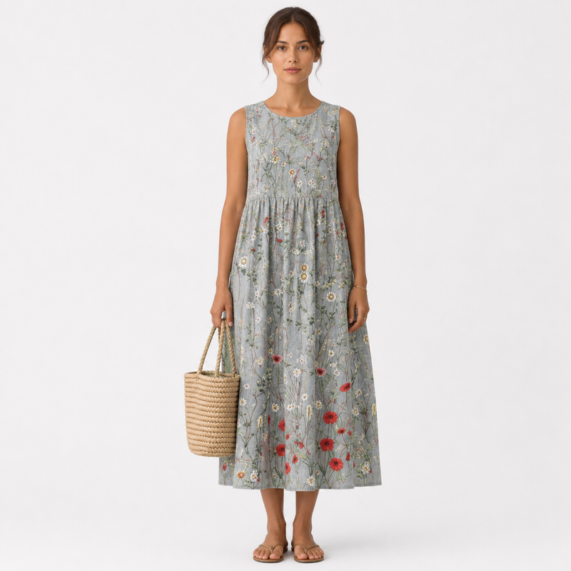 VESTIDO ASTA MIDI FLUIDO