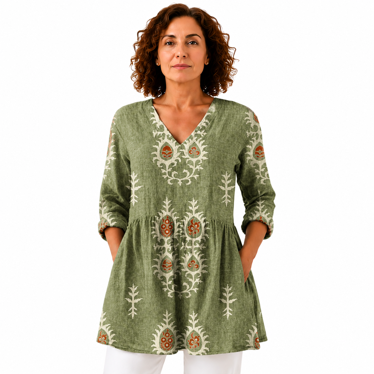 ELISE | BLUSA LARGA CON ESCOTE EN V