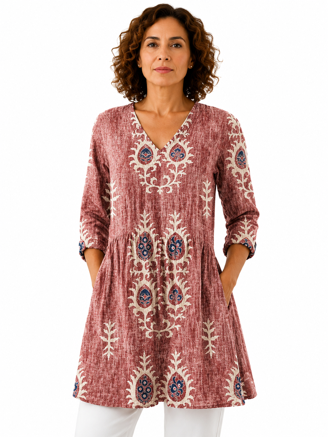 ELISE | BLUSA LARGA CON ESCOTE EN V