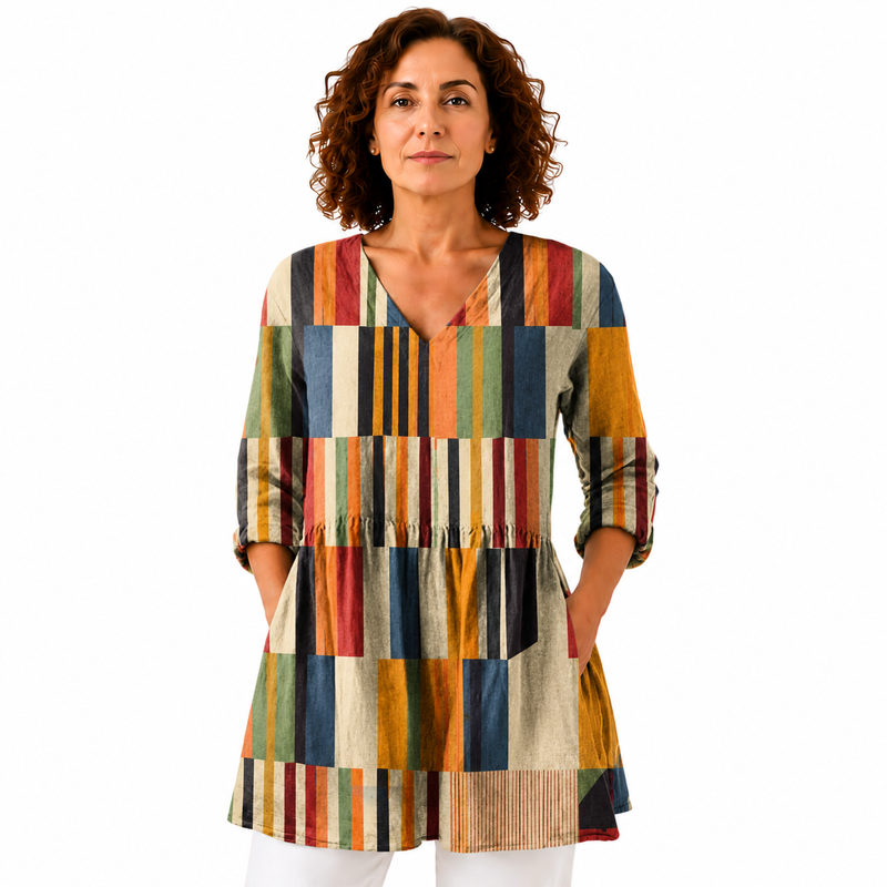 CHLOÉ | BLUSA LARGA CON ESCOTE EN V