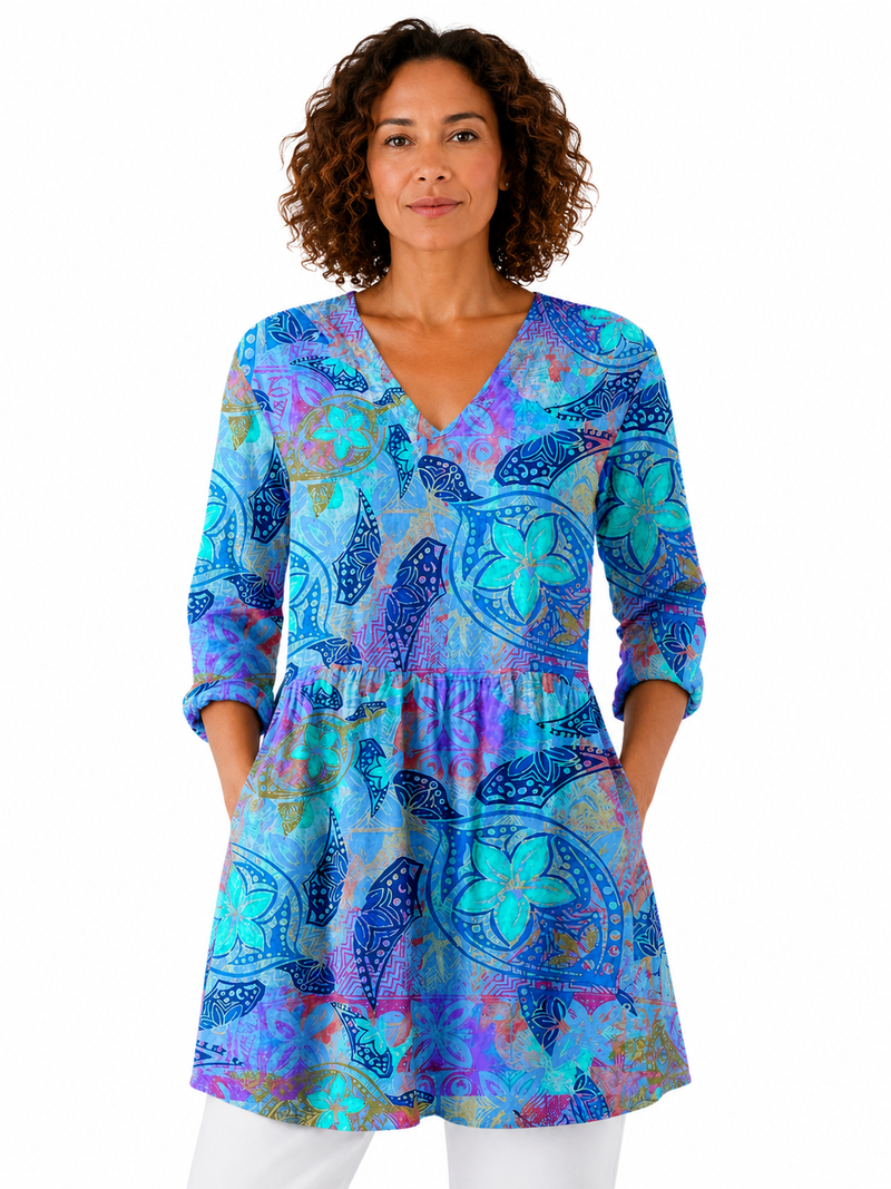 JULIETTE | BLUSA LARGA CON ESCOTE EN V