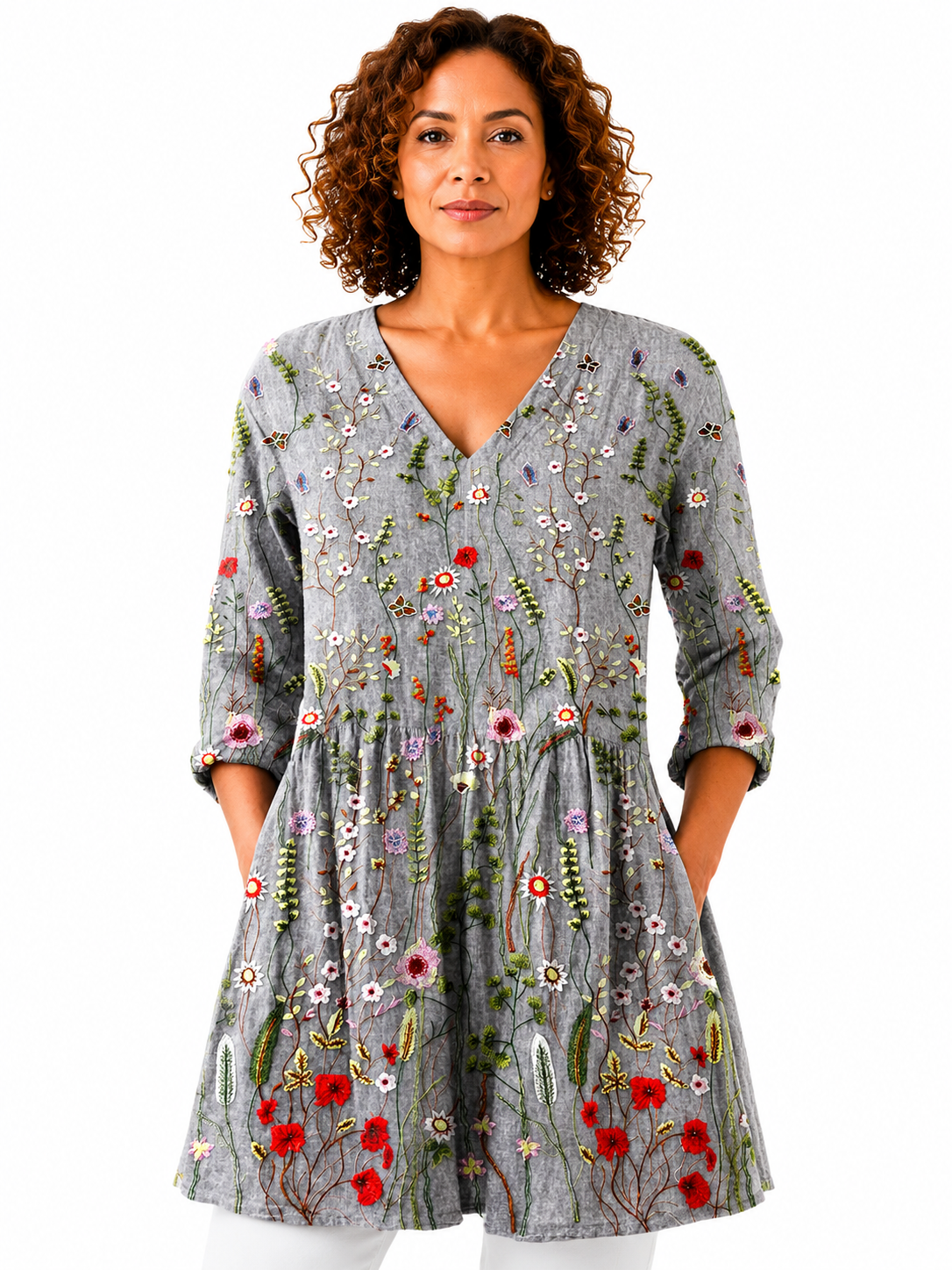 AMÉLIE | BLUSA LARGA CON ESCOTE EN V