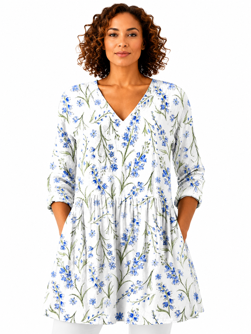 JEANNE | BLUSA LARGA CON ESCOTE EN V