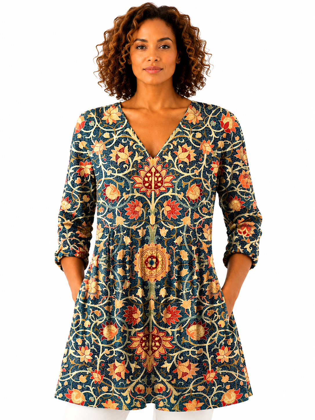 CÉLINE | BLUSA LARGA CON ESCOTE EN V