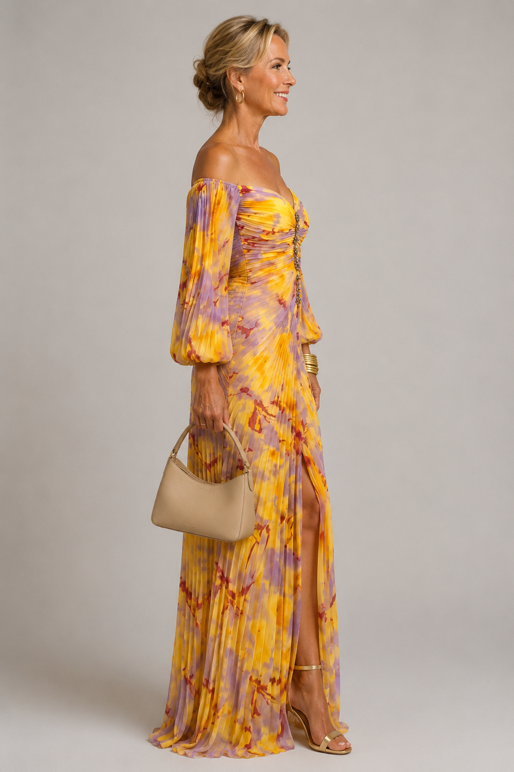 MARIEL | VESTIDO LARGO FLORAL