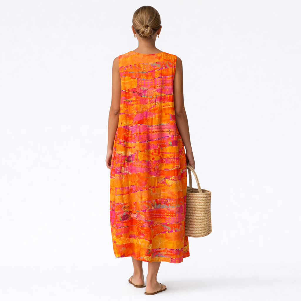 VESTIDO LAURA MIDI FLUIDO